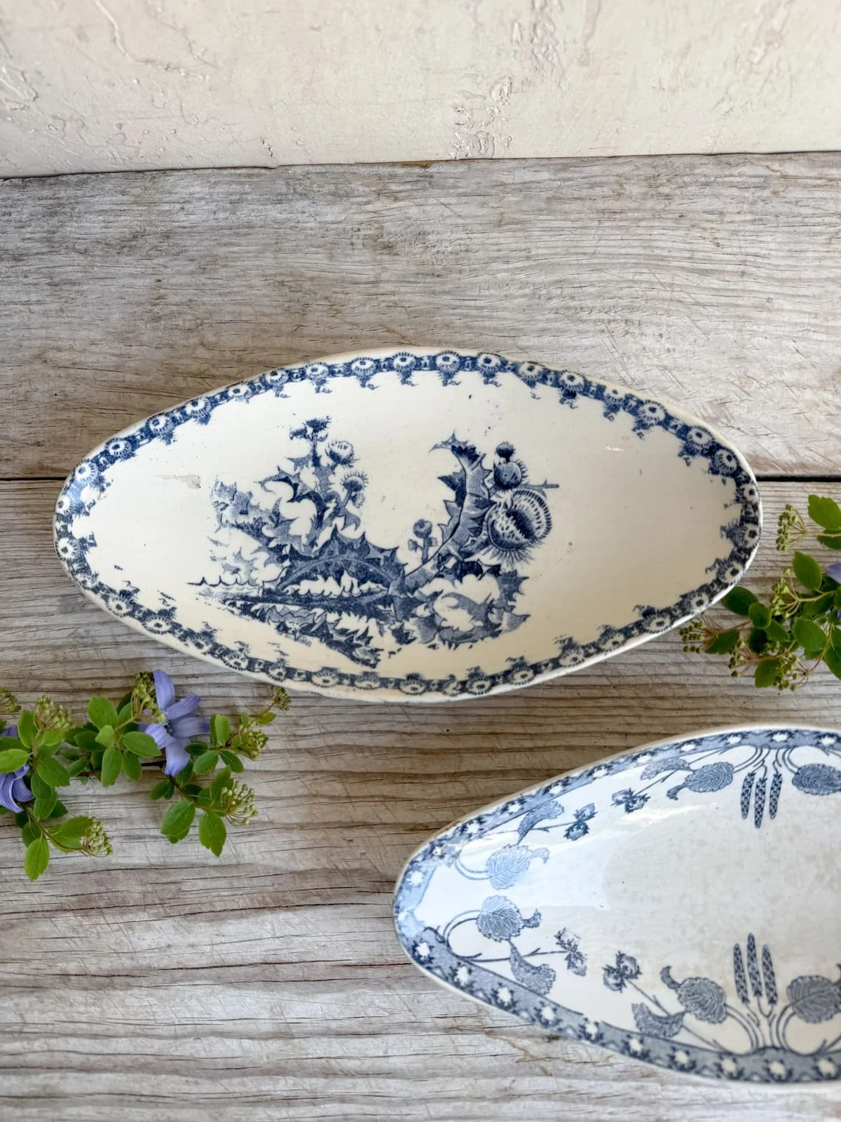 Antique French Ravier Dishes | Sarreguemines Gien Terre de Fer Antique French Ravier Dishes | Sarreguemines Gien Terre de Fer